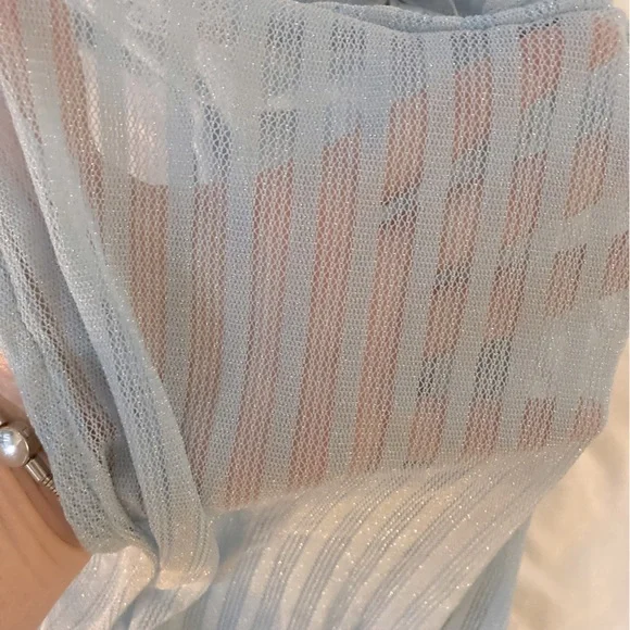 Light blue sheer body suit - Picture 3 of 5